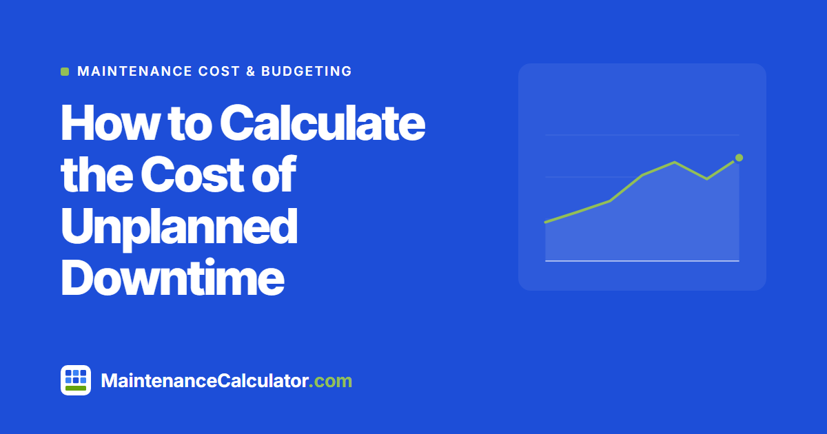 How to Calculate the Cost of Unplanned Downtime